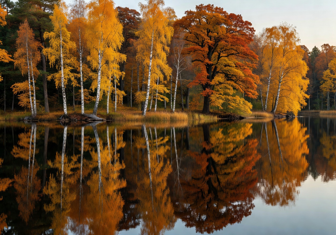 Peaceful island park with traditional wooden buildings at Seurasaari in Helsinki