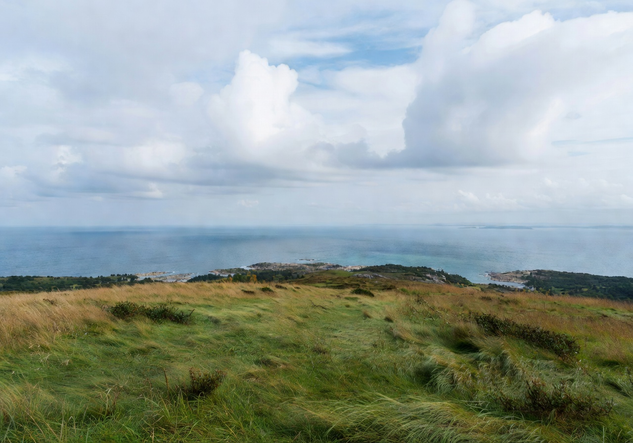 Seaside park with Baltic Sea views at Kaivopuisto in Helsinki, Finland